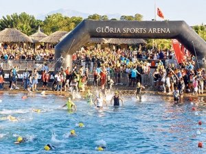 55 ülkeden 'ironman'lar Belek'te buluştu