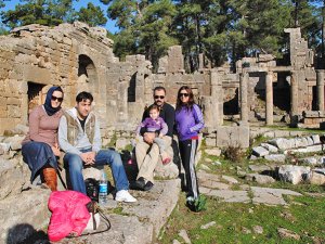 Lyrbe Antik Kenti'ne tarihi ve temiz havasıyla ziyaretçi çekiyor