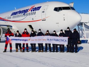 Boeing 737 MAX, ilk kez Antartika’ya indi