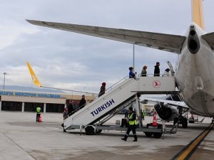 Merzifon Havalimanı'nı ocak ayında 7 bin 957 kişi kullandı