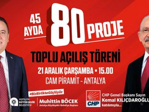 Başkan Böcek:45 ayda Antalya'da 80 projeyi hayata geçirdik