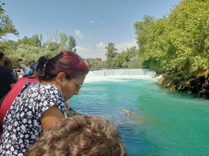 Suyu azalan Manavgat Şelalesi'nde hayal kırıklığı