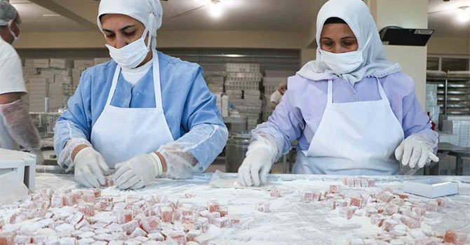 Ramazan Bayramı için 300 ton lokum üretiliyor