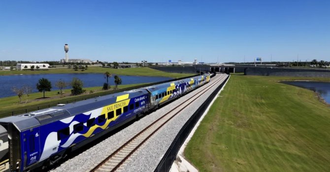 Princess Cruises, Florida'da Brightline tren hizmetiyle ortak oldu