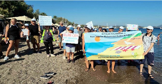 Bodrum’da kıyı işgalleri eylemleri çığ gibi büyüyor