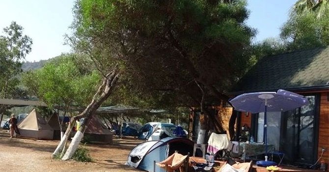 Marmaris'te çadır kamplarına rağbet sürüyor