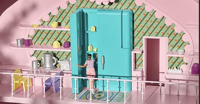 Polly Pocket'ın çanta Airbnb'sine girer misiniz?