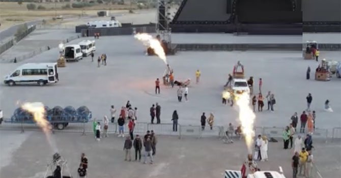 Kapadokya’da Sıcak Hava Balon Festivali'ni rüzgar engelledi