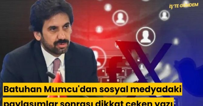 Turizm Bakan Yardımcısı Dr. Batuhan Mumcu'dan yazı