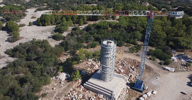 Patara'da 2000 bin yıllık deniz feneri restorasyonu bitiyor