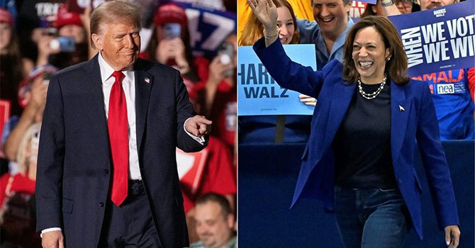  Harris ve Trump'ın kritik eyaletlerde son hamleleri