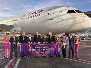 Thai Airways 4.5 yıl sonra Brüksel'e döndü