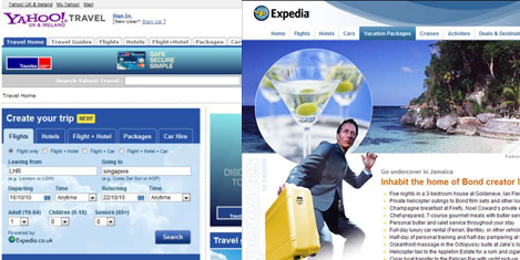 Expedia, Yahoo Travel ortak oldu