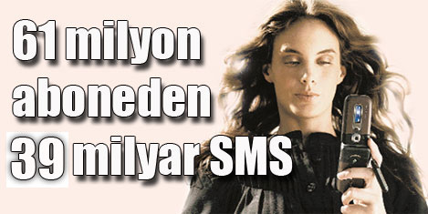 SMS göndermede rekor kırdık