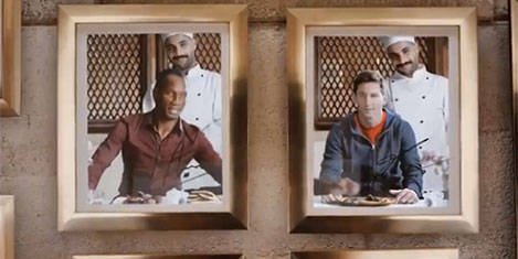 Drogba ve Messi THY reklamında