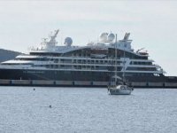 'Le Jacques Cartier' kruvaziyer gemisi, Bodrum Limanı'na demir attı