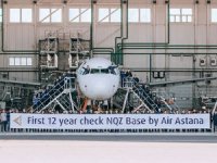 Air Astana ilk 12 yıllık C-Check'ini başarıyla tamamladı