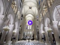 Notre Dame Katedrali'nin restore edilen hali görüntülendi