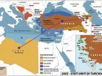 İtalyan dergisi haritası: Türkiye Birleşik Devletleri 2053